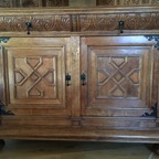 Carved Corner Cupboard Base