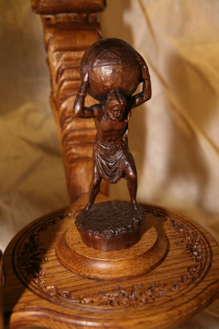 Atlas Carving in Base